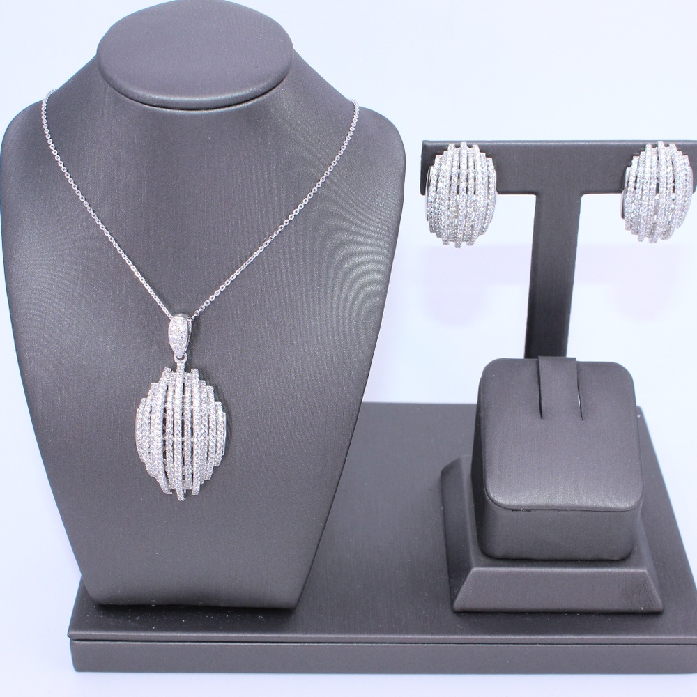 💖Sterling Silver Puffed Button Set